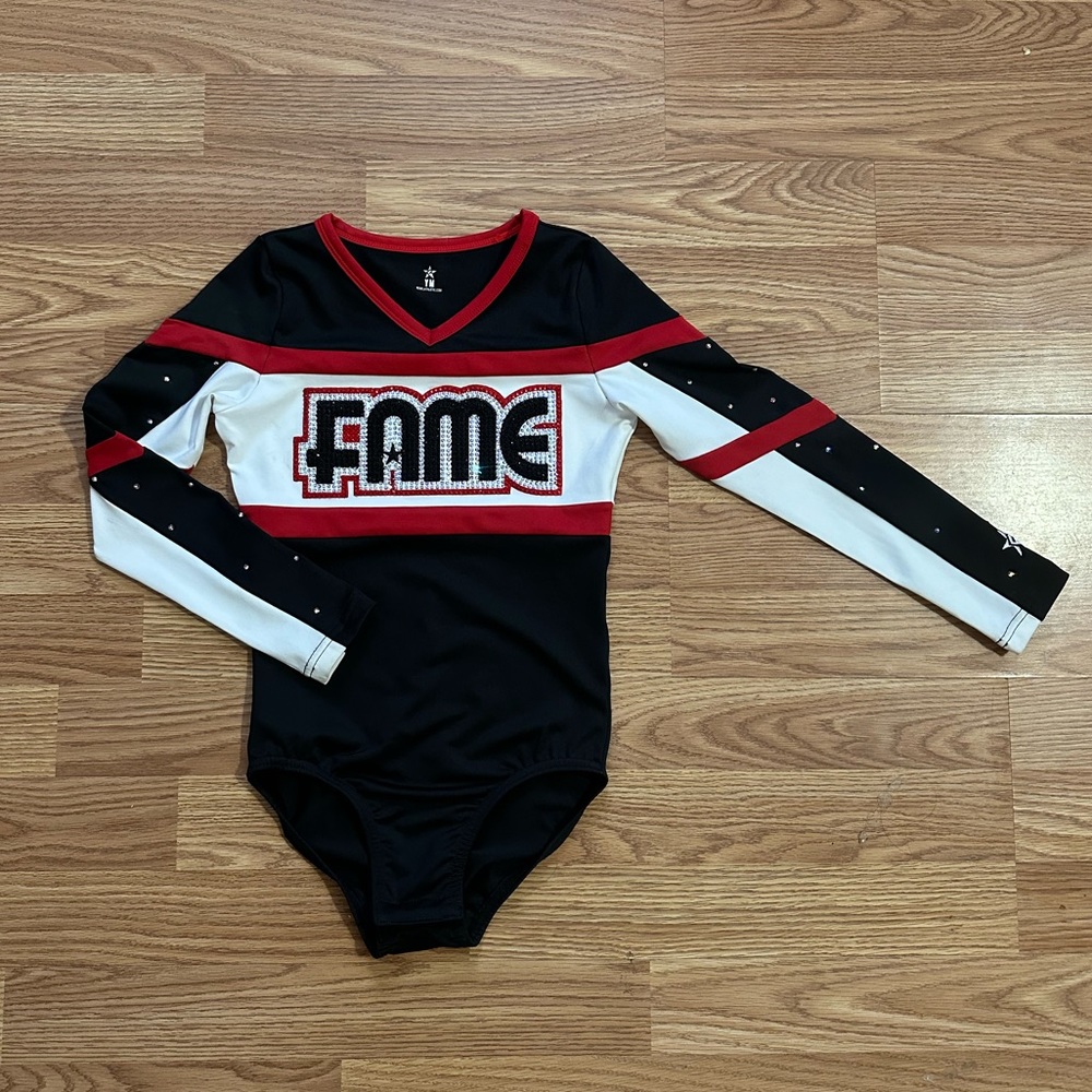 FAME cheer leotard size youth medium